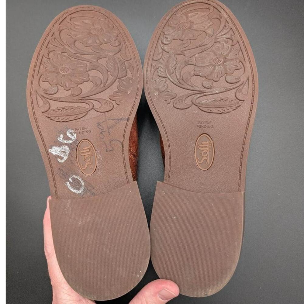 Söfft Shoes Womens 6.5 M Brown Leather Slip On Elastic Side Panels Comfort - Picture 10 of 11